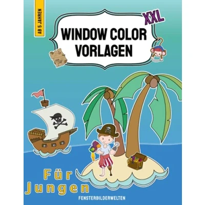 Abbildung von Window Color Vorlagen XXL für Jungen: knapp 200 Fensterbilder Motive Jungs ab 5 Jahren Drachen, Dinos, Feuerwehr &amp; Polizei, Fahrzeuge und so ... Kinder Erwachsene)