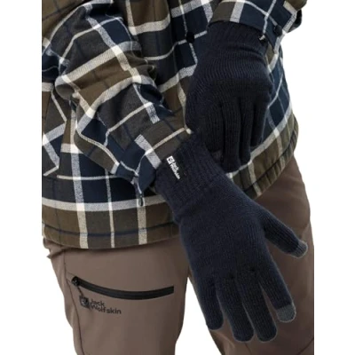 Abbildung von JACK Wolfskin RIB Glove Fingerhandschuh, Größe: Medium, Night blue