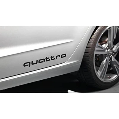 Abbildung von Audi 4G0064317AY9B Dekorfolie Quattro Schriftzug, schwarz