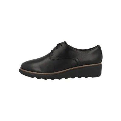 Abbildung von Clarks Sharon RAE Schnürer, Damen, Größe: 37, Black Leder