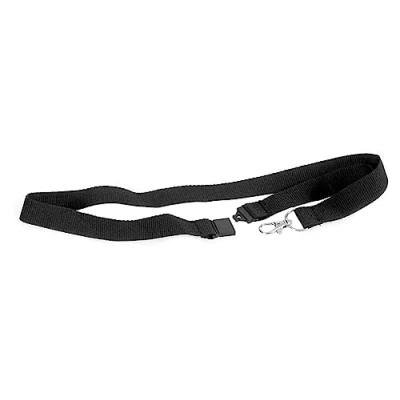Abbildung von EUROPEL Schlüsselband 20mm, Karabiner, Sicherheitsverschluss, Kartenhalter, Schwarz, für Messe, Veranstaltung, Burö, 10 Stück.