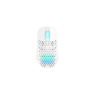 Abbildung von Xtrfy M42 Wireless, Kabellose Ultraleichte Gaming Maus, Optimiert für esports, 2,4 GHz Funk, RGB Beleuchtung, Modulares Gehäuse (2 Größen inkl.), Weiß