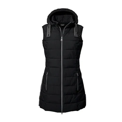 Abbildung von G.I.G.A. DX Damen Steppweste mit abknöpfbarer Kapuze/Funktionsweste in Daunenoptik GW 5 WMN QLTD VST, schwarz, 38, 41774 000
