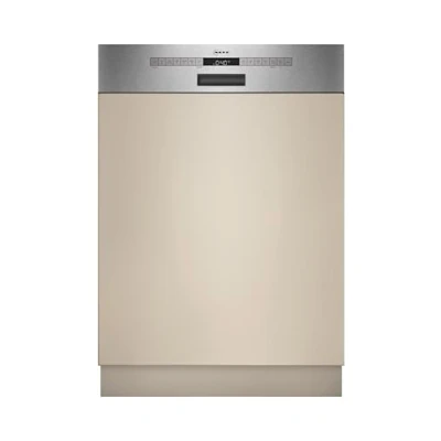 Abbildung von Neff S245ECS15E, N 50, Smarter XXL Geschirrspüler Teilintegriert 60 cm, Spülmaschine mit Besteckschublade, Open Dry, starke Reinigung Chef 70ºC, höhenverstellbarer Oberkorb, Gebürsteter Stahl