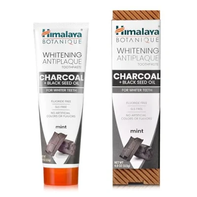 Abbildung von Himalaya, Whitening Antiplaque Toothpaste, Charcoal + Black Seed Oil, Mint, 4.0 oz (113 g)
