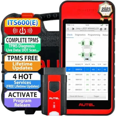 Abbildung von Autel MaxiTPMS ITS600(E) Erweitertes TPMS Service Diagnosetool, 2024 Aktualisiert von TS508/TS601, ÖLS/EPB/BMS/SAS, Drahtloses Android9.0 VINscan MX Sensor Programmierung Lebenslanges Aktualisieren