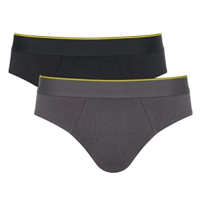 Abbildung von Sloggi 2ER PACK Slip, Herren, Größe: Medium, Black combination
