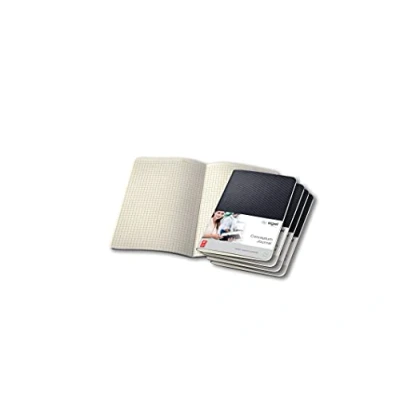 Abbildung von SIGEL CO864 Notizheft schwarz, ca. A6, 64 Seiten kariert, Conceptum 5er Pack