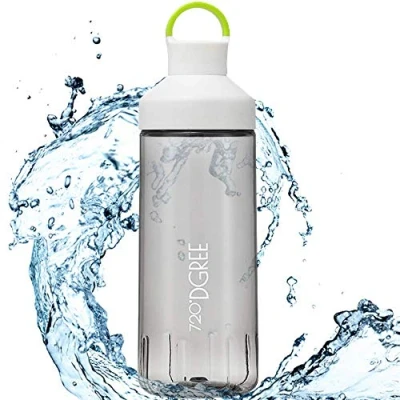 Abbildung von Trinkflasche &quot;twinBottle&quot; 700ml Tritan Wasserflasche mit 2 Wege Öffnung Auslaufsichere Sportflasche BPA Frei Perfekt für Sport, Outdoor, Schule Einfaches Befüllen &amp; Reinigen Dank Weithals