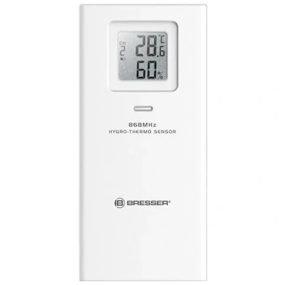 Abbildung von Bresser Thermometer/Hygrometer Sensor zur Temperatur und Luftfeuchtigkeitsmessung, als Zusatzsensor für einige Wetterstationen oder Stand Alone Lösung verwendbar