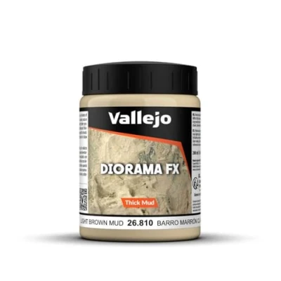 Abbildung von Vallejo Verwitterungseffekte Farbe, 200 ml Light Brown Thick Mud