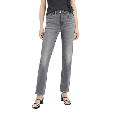 Abbildung von Levi&#039;s 724 HIGH RISE Straight Jeans Leg, Damen, Größe: 26x32, Black sails warm