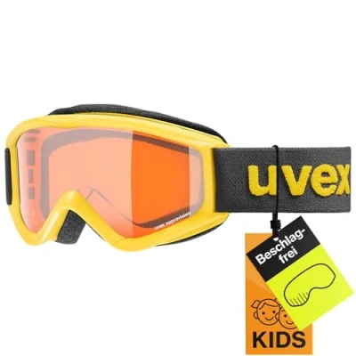 Abbildung von uvex Unisex Kinder, speedy pro Skibrille, yellow black/lasergold, one size