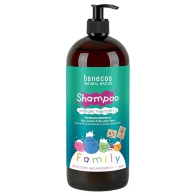 Abbildung von benecos Naturkosmetik Shampoo plastiksparende FAMILY SIZE Limette &amp; Aloe Vera vegan