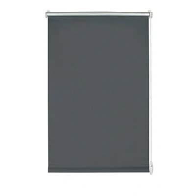 Abbildung von GARDINIA EASYFIX Rollo mit Thermo Rückseite zum Klemmen oder Kleben, Verdunklungsrollo ohne Bohren, Hitzeschutz, Energiesparend, Schiefer, 115 x 150 cm (BxH)