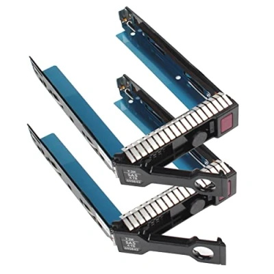 Abbildung von Heretom Set mit 2 Festplatteneinschuhen, 3,5 Zoll, 651314 001, 651320 Caddy SAS/SATA LFF für HP DL160, DL360, DL560, DL380, DL385, DL388, ML310, ML350, SL250 Gen8. Gen9 und mehr