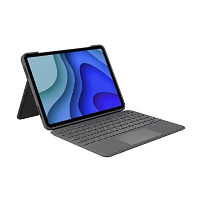 Abbildung von Logitech Folio Touch iPad Hülle Tastatur, Trackpad und Smart Connector für 11 Zoll Pro (Modell: A1980, A2013, A1934, A1979, A2228, A2068, A2230, A2231) Italienisches QWERTY Layout Grafit