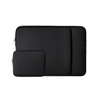 Abbildung von RAINYEAR 14 Zoll Laptop Hülle Laptophülle Schutzhülle Abdeckung Sleeve Case Laptoptasche mit Fronttasche &amp; Zubehör Tasche Kompatibel für Notebook Chromebook Tablet Computer(Schwarz)