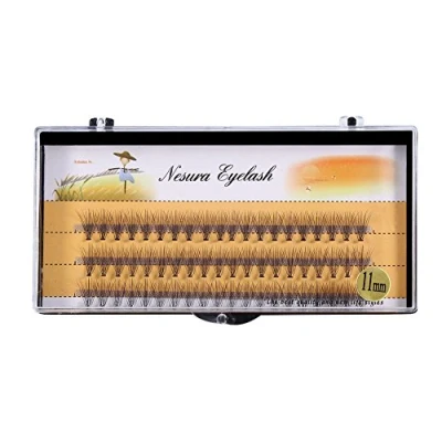 Abbildung von Künstliche Cluster Wimpern, 60 Stück pro Tray, Haofy Falsche Wimpern Extensions, 3D Volumen für Mädchen Frauen Damen, in Verschiedene Längen von 6 mm bis 14