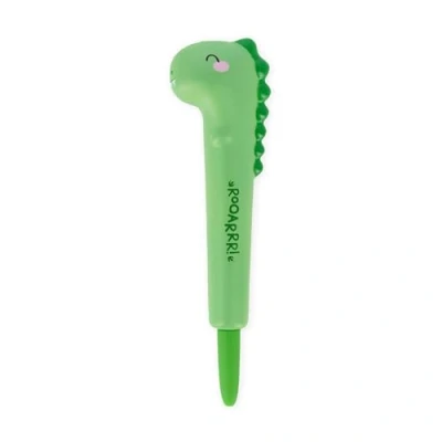 Abbildung von LEGAMI, Anti Stress Gelstift Squeezies, Schreibwaren zum Entspannen, Konzentration, Stress, super weich, blaue Tinte, Durchmesser der Spitze 1 mm, Thema Dino