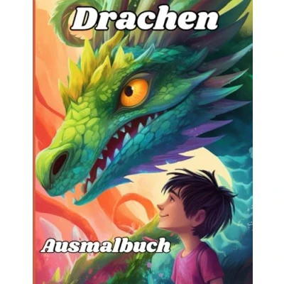 Abbildung von Drachen Ausmalbuch Ein Malbuch für Kinder 30 Motive: Der Ausmal Spaß Jungen und Mädchen