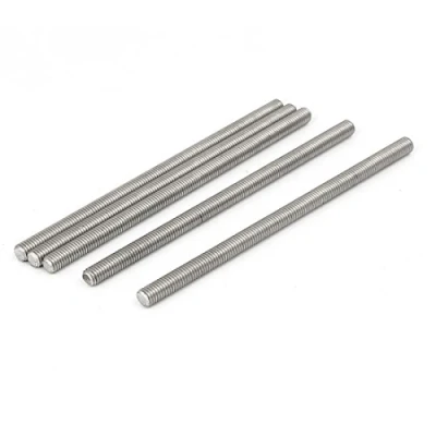 Abbildung von sourcing map 5stk M5 x 100mm 304 Edelstahl Vollgewinde Gewindestange Stab Verschluss de