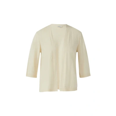 Abbildung von s.Oliver MET 3/4MOUWEN Strickjacke, Damen, Größe: 40, Natur