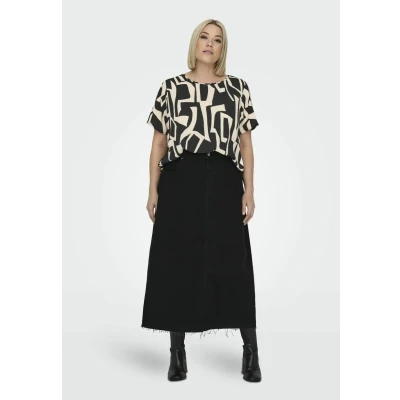 Abbildung von ONLY Carmakoma Carvica LIFE Tshirt print, Damen, Größe: 42, Black