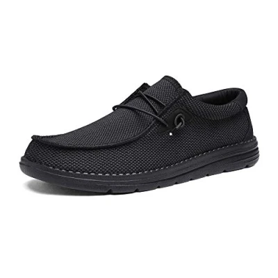 Abbildung von Bruno Marc Herren Mokassins Flache Slipper Slip on Loafer Weich Comfort Klassische Schuhe,Size 43,Schwarz,BLS211