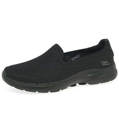 Abbildung von Skechers Damen Go Walk 6 Big Splash Sneaker, Black Textile Trim, 38 EU