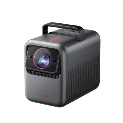Abbildung von NEBULA X1 Triple Laser 4K Beamer, 3500 ANSI Lumen, 56000:1 Kontrast, 40W Stereo Sound, 0,9 1,5 optischer Zoom, AutoKalibrierung,Dolby Vision,300 Zoll,Micro Gimbal,GTV,Mit Griff, Outdoor,4K Dekodierung