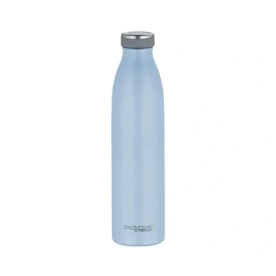 Abbildung von THERMOcafé by THERMOS TC BOTTLE pastell blau matt 0,75l, Edelstahl Isolierflasche kohlensäurefest, 12h heiß 24h kalt, Auslaufsicher, für Schule, Unterwegs &amp; Büro