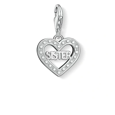 Abbildung von Thomas Sabo Damen Charm 925 Silber Zirkonia weiß 1266 051 14