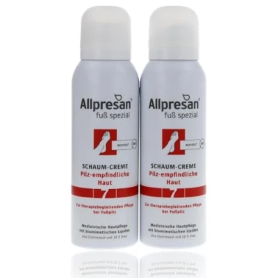 Abbildung von Allpresan Fuß spezial Nr. 7 Pilz empfindliche Haut zur täglichen oder therapiebegleitenden Pflege bei zu Fußpilz neigender Haut, 125 ml (2)