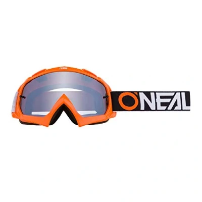 Abbildung von O&#039;NEAL Motocross Brille &amp; Fahrradbrille Herren Damen B 10 Goggle TWOFACE I Orange Silber MX MTB DH FR Motorradbrille mit 1,2mm 3D Linse für klare Sicht UV Schutz One Size