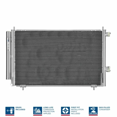 Abbildung von NISSENS 940349 Klimakondensator mit Trockner Aluminium 705 R 134a