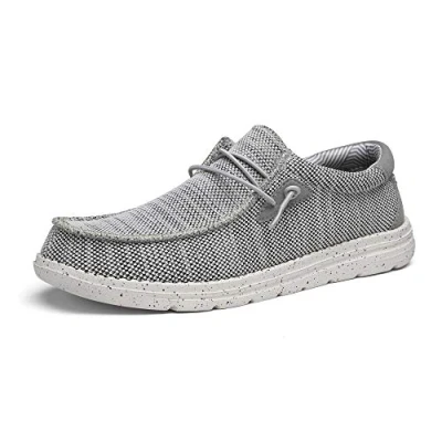 Abbildung von Bruno Marc Herren Mokassins Flache Slipper Slip on Loafer Weich Comfort Klassische Schuhe,Size 43,Grau,BLS211