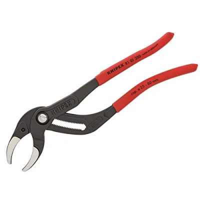 Abbildung von KNIPEX SpeedGrip, Siphonzange Connectorenzange, Chrom Vanadium, atramentiert, 250 mm (SB Karte/Blister), 81 01 SB