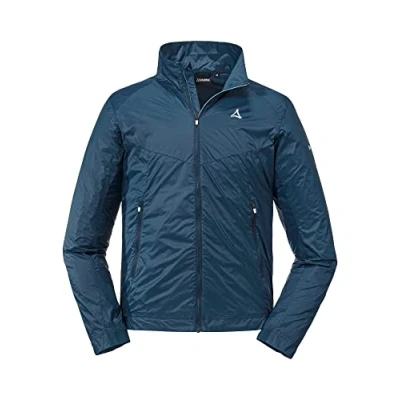 Abbildung von Schöffel Herren Jacket Bygstad M, winddichte Wanderjacke, Windbreaker mit kühlenden Graphene Fasern, dress blues, 48