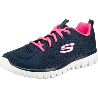 Abbildung von Skechers Graceful Sneaker low Navy/hot pink, Damen, Größe: 35, pink Schuhe