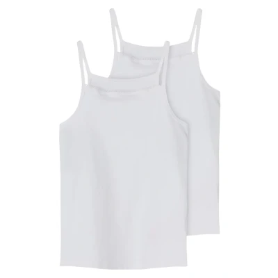Abbildung von Name it Nkfstrap 2 PACK Unterhemd/shirt für Kinder, Größe: 134/140, White