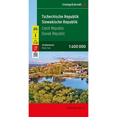 Abbildung von Tschechische Slowakische Republik, Autokarte 1:400.000: Citypläne, Entfernungen in km, Ortsregister mit Postleitzahlen (freytag &amp; berndt Auto + Freizeitkarten)