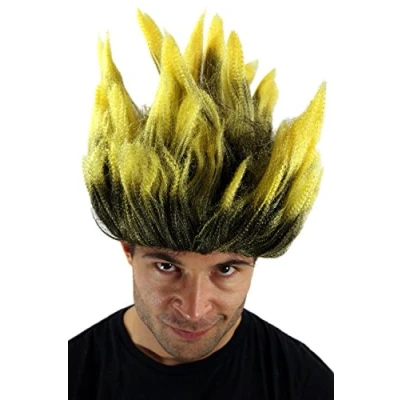 Abbildung von WIG ME UP LM 19 P103TPC2B Perücke Fasching Feuerteufel Dämon Loki Troll Mad Scientist