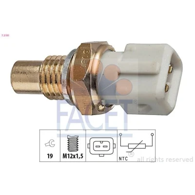 Abbildung von FACET 7.3191 Sensor, Kühlmitteltemperatur Made in Italy OE Equivalent RENAULT: ESPACE 3
