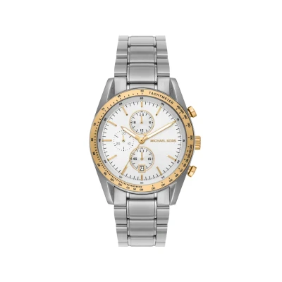Abbildung von Michael Kors Accelerator Watch Chronograph silvercoloured, Herren, Größe: One Size, Silver coloured