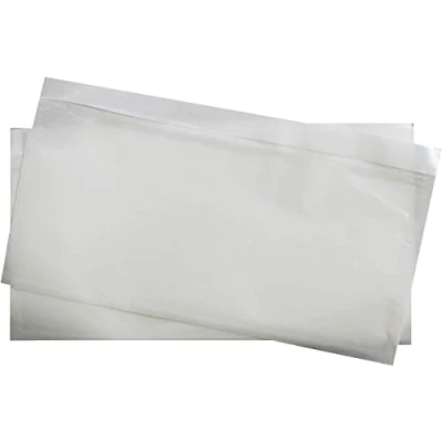 Abbildung von Netuno 50 transparente Lieferscheintaschen selbstklebend DIN lang 239x 131 mm Begleitpapiertaschen DL Dokumententaschen Rechnungstaschen für Lieferscheine Begleitpapiere Dokumente Rechnungen