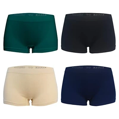 Abbildung von Libella Unterhosen Boxershorts Damen Seamless Slips Nahtlose Unterwäsche Shorts Hotpants Nahtlos Shorty 4er Pack UN2 2XL/3XL