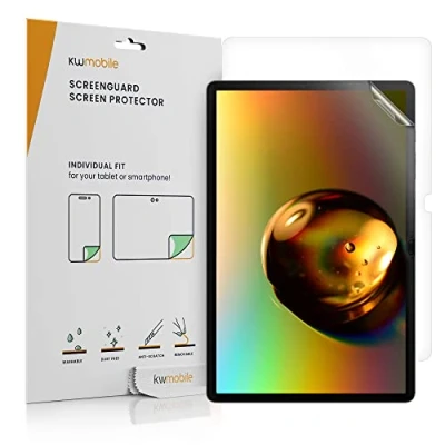 Abbildung von kwmobile 2X Tablet Schutzfolie kompatibel mit Samsung Galaxy Tab S9+ / S9 FE+ S10+ Folie Full Screen Protector Displayfolie entspiegelt