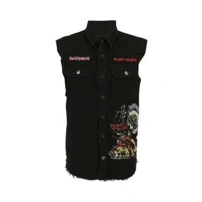 Abbildung von Brandit IRON Maiden Vintage Sleeveless Hemd, Herren, Größe: 3XL, Black