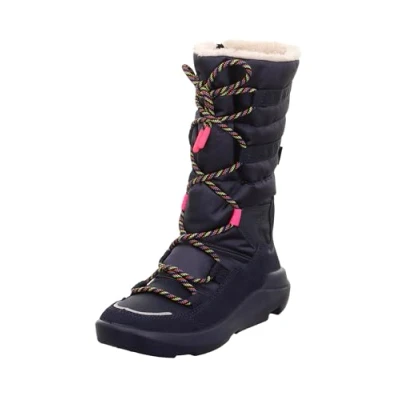 Abbildung von Superfit Mädchen Twilight Warm Gefütterte Gore tex Schneestiefel, Blau Pink 8000, 35 EU Weit